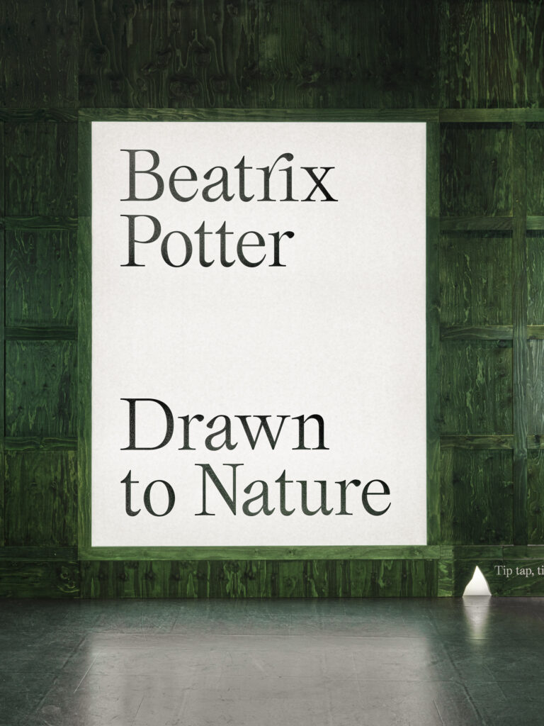 Immersive lighting design by Michael Grubb Studio enhanced the Beatrix Potter temporary exhibition at the V&A, bringing Potter's life and work to vivid light.