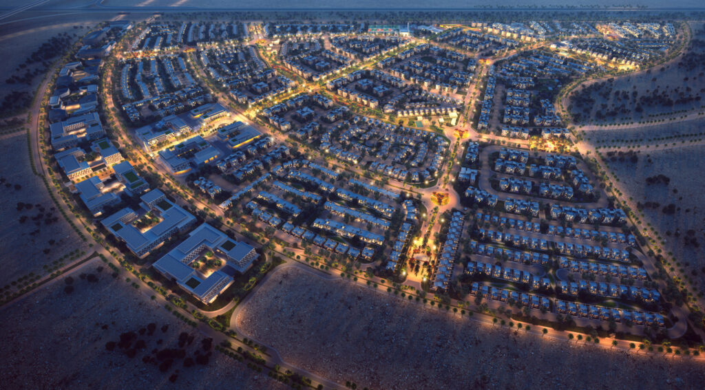 Lighting masterplan for Vye New Zayed, West Cairo, Egypt. From lighting consultants Michael Grubb Studio, United Kingdom